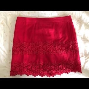 GUC Red J. Crew Skirt